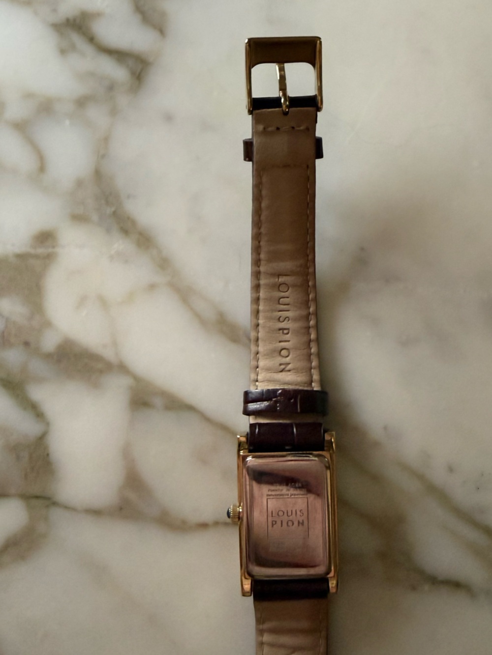 Louis Pion Vintage Leather Watch - Picture 6 of 10